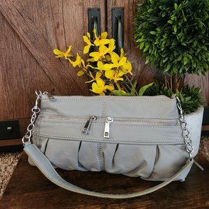 MERONA ASH GRAY SHOULDER BAG & CLUTCH